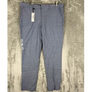 Express Mens Innovator Skinny Fit Dress Pants Blue Size 34x32